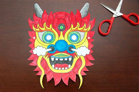 chinese dragon mask kids crafts fun craft ideas firstpalettecom