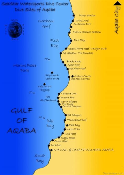 aqaba travel guide map activities attractions  hotels toursmaps