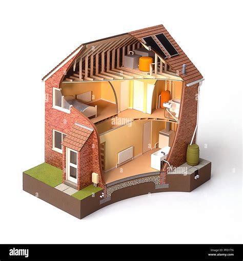 cross section model  residential building stock photo alamy