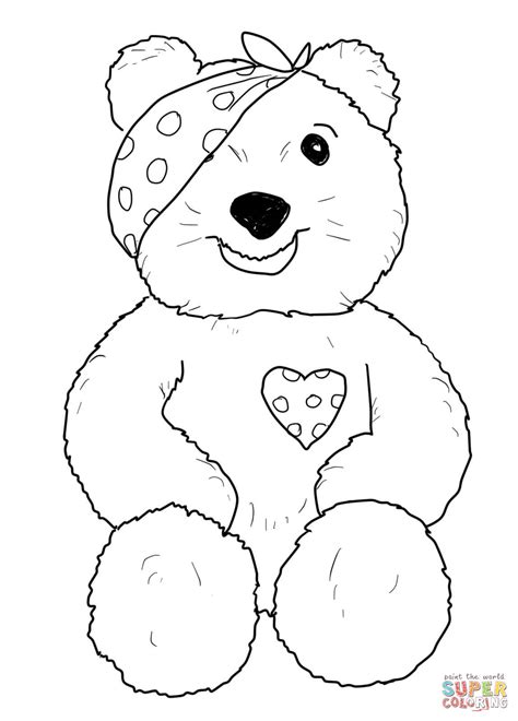 pudsey bear sitting coloring page  printable coloring pages