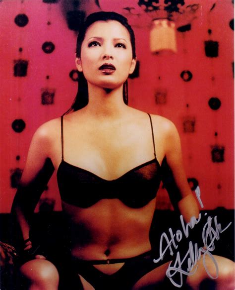 Kelly Hu Autographed Sexy 8x10 Lingerie Photo Actress Autographs