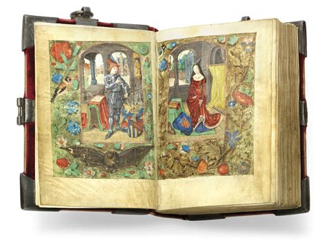 Book Of Hours Use Of Rome In Latin Illuminated Manuscript On Vellum