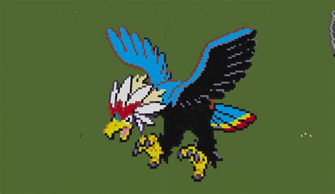 minecraft pixel art braviary  color  jeaglej  deviantart