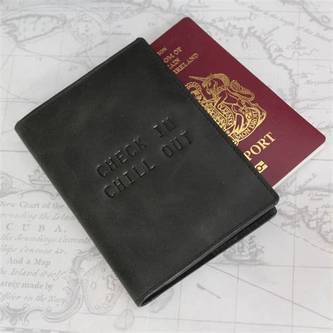 personalised vintage leather passport cover   british belt company notonthehighstreetcom
