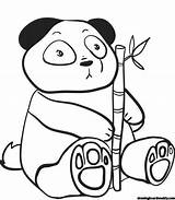 Panda Coloring sketch template
