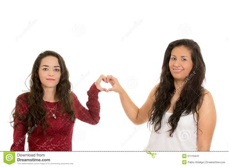portrait of beautiful lesbian couple in love stock image