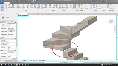 solved u shaped stair by sketch problem gap autodesk community