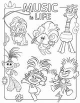 Trolls Coloring Tour Pages Printable Poppy Kids Queens Kings Sheets Sheet Color Print Book Youloveit Princess Fun Baby Popular sketch template