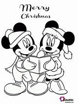 Merry Minnie Bubakids Mickey Mouse Coloring Christmas sketch template