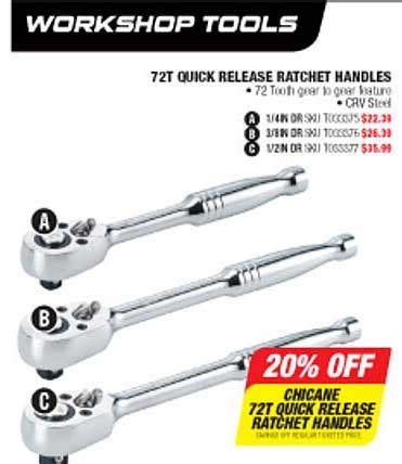 quick release ratchet handles offer  autobarn cataloguecomau