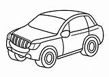 Coloring Pages Jeep Car Print sketch template