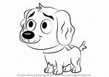 Puppies Pound Vanilli Drawing Draw Step sketch template