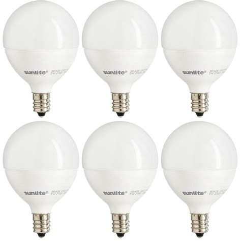 sunlite  watt equivalent frost warm white  dimmable led light bulb  pack  su