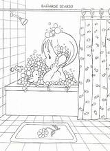 Shower Coloring Pages Child Bathing Taking Children Bath Paolita 為孩子的色頁 sketch template