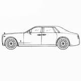Coloring Rolls Royce Pages Really Cool Car sketch template