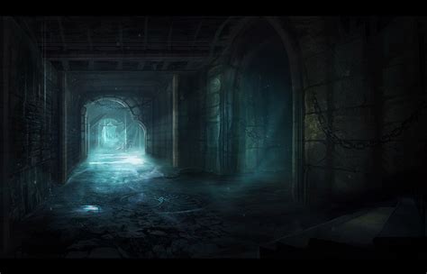 dungeon passage  niltrace  atdeviantart dark fantasy medieval