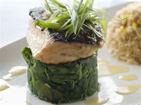 Sea Bass With Sautéed Spinach Recipe Eat Smarter Usa