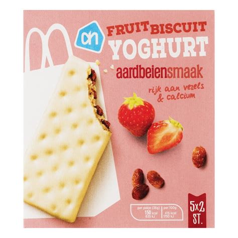 ah yoghurt fruitbiscuits aardbei gr  hoppa
