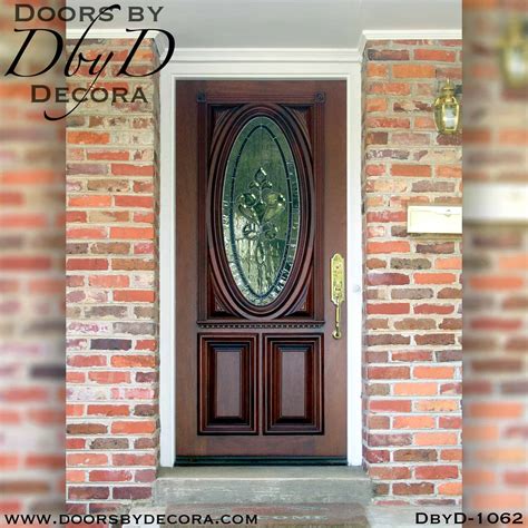 custom leaded glass oval replacement door entry doors  decora