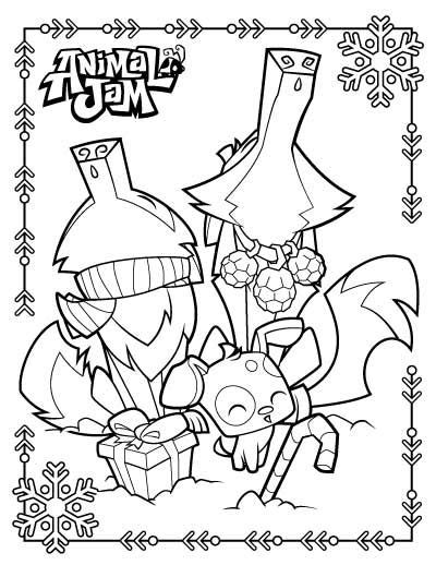 animal jam coloring pages  daily explorer animal jam coloring