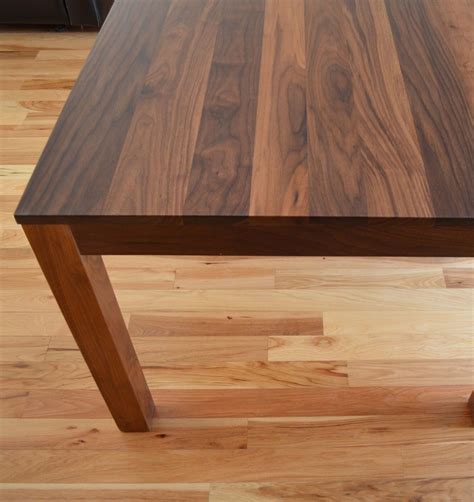 custom solid walnut dining table  fabitecture custommadecom