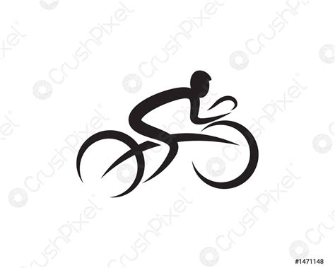 bike logo icon design template stock vector crushpixel
