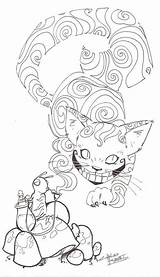 Coloring Trippy Cheshire Getcolorings Kidnotorious sketch template