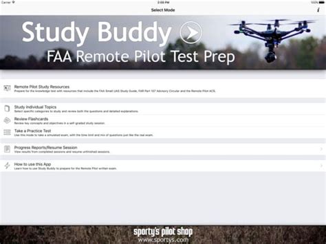 sportys study buddy  drone pilots general aviation news