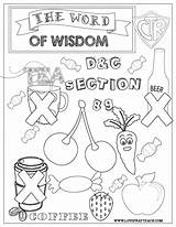 Wisdom Word Coloring Pages Obey Kids Printable Lds Time Sharing June Week Getcolorings Eating Primary Color Lesson Getdrawings Drinking Loveprayteach sketch template
