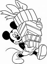 Gifts Mickey Bring Mouse Many So Coloring sketch template