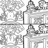 Differences Find Coloring sketch template