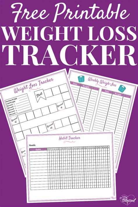 printable weight loss tracker  behavior tracker weigh