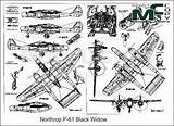 Widow 61 Northrop Blueprints Drawing 2d Copy Model Drawings sketch template