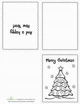 Worksheets Christmas Cards Worksheet Color Own Card Printable Coloring Kids Holiday Preschool Grade First Greeting Make Choose Board Xmas Read sketch template