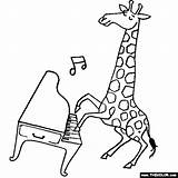 Giraffe Harpsichord sketch template