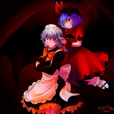 Remilia Scarlet And Izayoi Sakuya Touhou Drawn By