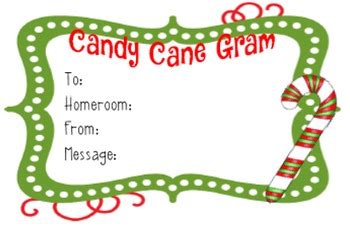 candy cane gram christmas  farming  knowledge tpt