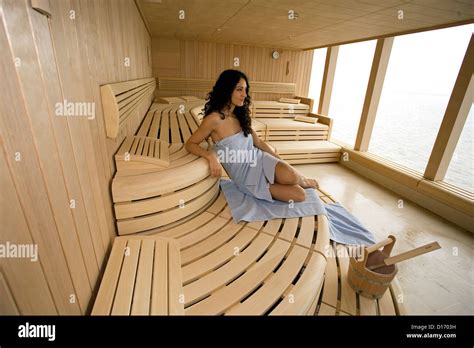 german sauna  res stock photography  images alamy