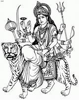Durga Maa Clipart Coloring Pages Ki Di Mata Drawing Devi Goddess Drawings Jai Sketches Gif Mandala Clipground Saraswati Cliparts Found sketch template