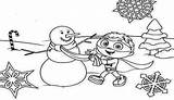 Christmas Coloring Superwhy sketch template
