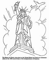 Coloring Liberty Statue sketch template