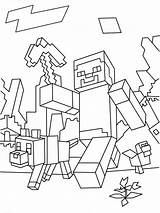 Creeper Coloring Minecraft Pages Printable Getdrawings sketch template