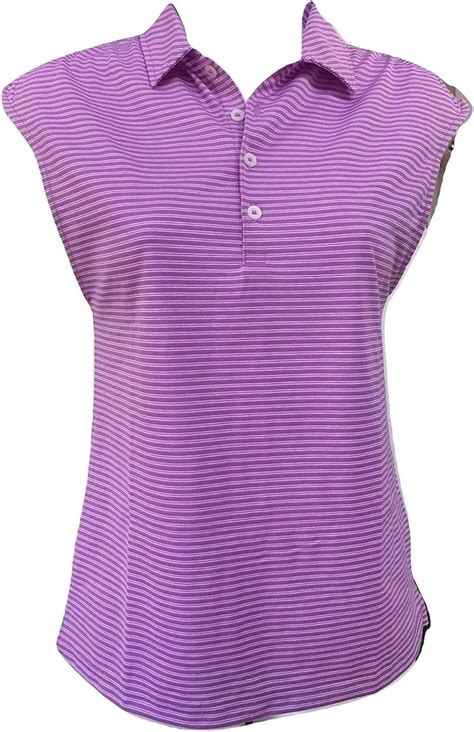ralph lauren golf women s tailored fit sleeveless polo shirt purple