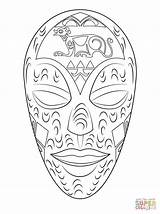 Mask Coloring African Pages Masks Printable Patterns Kids Crafts Designlooter Burning Cultural Wood Choose Board 93kb Wooden sketch template