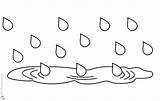 Water Puddle Raindrop sketch template