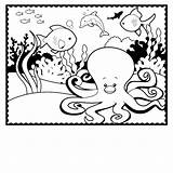 Coloring Pages Size Printable Octopus Print Deep Blue Pattern Sea Getcolorings Difficult Elegant Getdrawings Enchanting sketch template