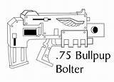Bolter Bullpup sketch template