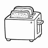 Toaster Appliances Slice sketch template