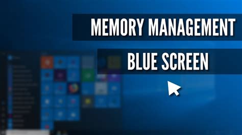 memory management error windows 10 fix how to fix 2020