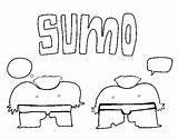 Sumo Coloring Japanese Coloringcrew Japan sketch template